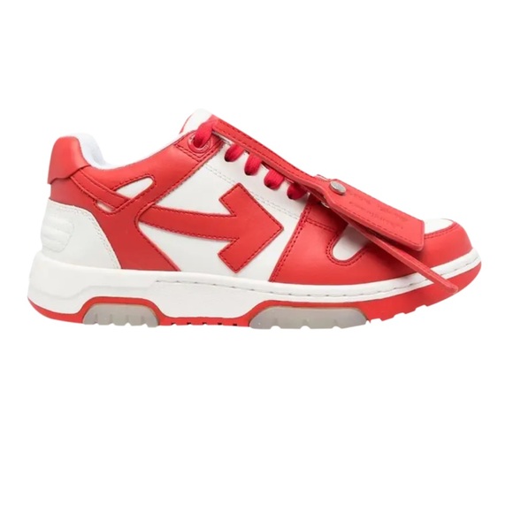 Off-White Out of Office White Red Sneakers - Picture 10 of 11